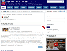 Tablet Screenshot of kalookandiocese.org